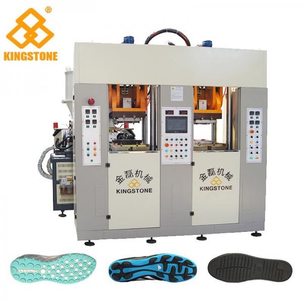 Quality Static Type Double Stations TPR Sole Making Machines Two Injector 70-100 Pairs Per Hour for sale