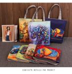 Owl Tree dolls printing women handbag canvas shoulder bag lady