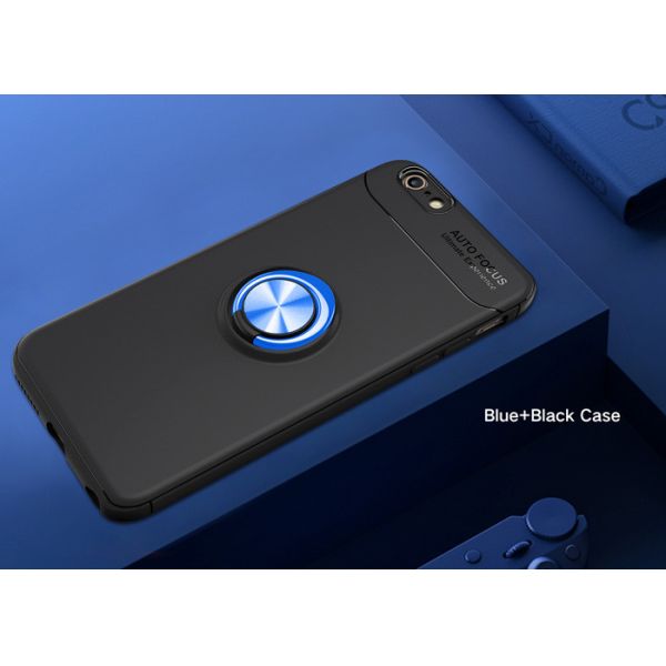 Shockproof Transparent Phone Cases For Iphone 6 Plus Invisible Metal Ring Holder Founded