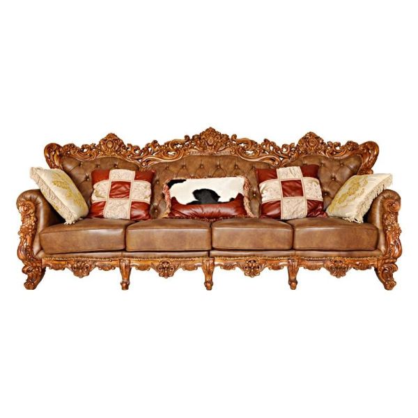 Oakwood 3 Piece Luxury Living Room Furniture 7 Seater Sofa Set With Table