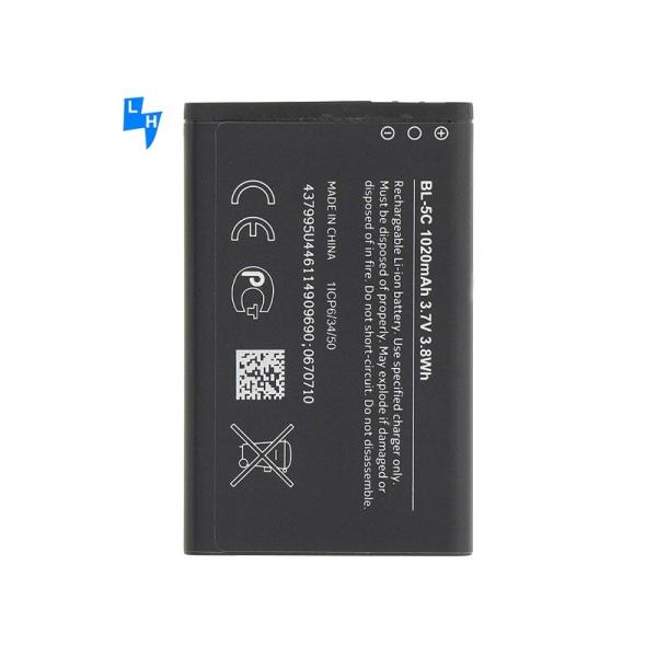 Stock Rechargeable Cellphone Battery BL-5C 1020mAh 800mAh 600mAh Replacement for