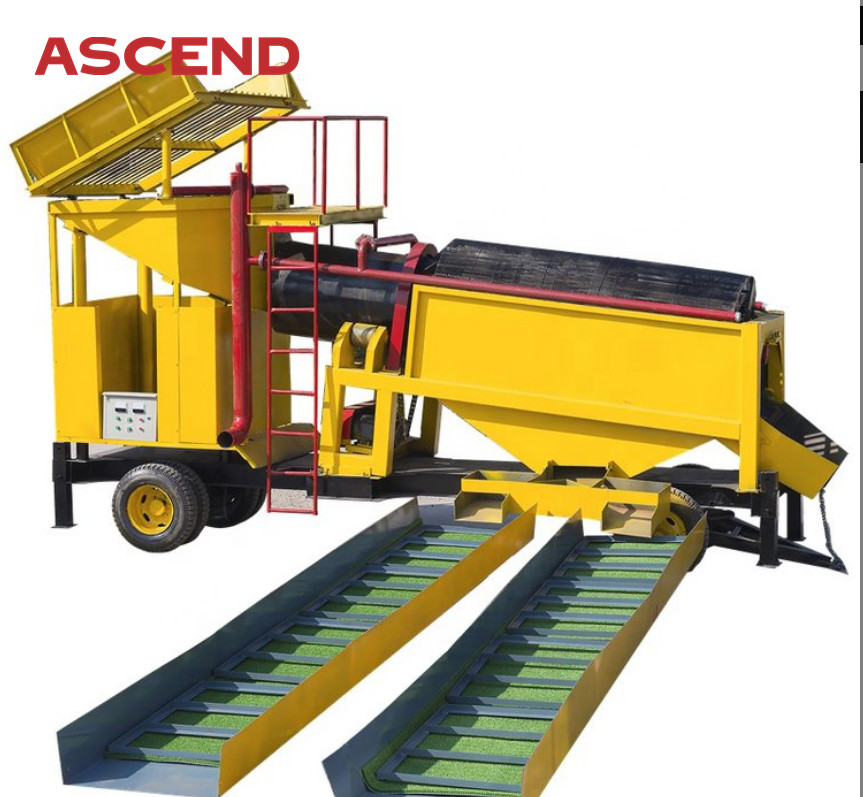 Gold Processing Plant 100-200 Tph Gold Washing Plant Include Trommel Screen And Sluice Box