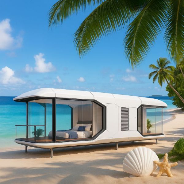 Luxury Bedroom Living Room Modern Prefab Smart Tiny Space Capsule Mobile Modular Container Capsule House Hotel