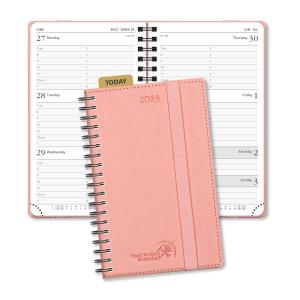 Wholesale Mini Size Spiral Agenda Pink 2023 Weekly Planner , Daily Weekly Planner 2023 2024 from china suppliers