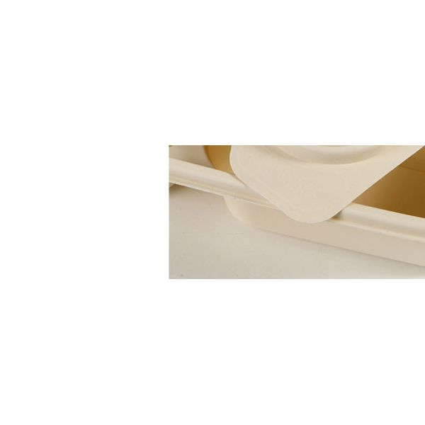 4 Compartment Disposable Corn Starch Tray Biodegradable Food Container