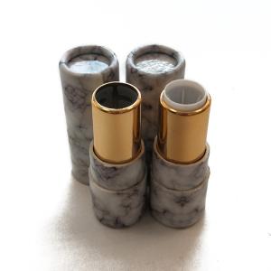 Wholesale Eco Friendly Brown Paperboard Push Up Lip Balm Tubes CMYK Printing from china suppliers