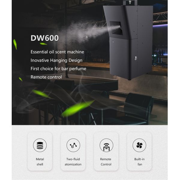 High Quality 500ML Capacity Aroma Diffuser Intelligent Remote Control Large Coverage Hanging Wall-Mounted Scent Machine