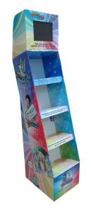 Wholesale Sturdy Cardboard Floor Display Rack Multipurpose Four Layers from china suppliers