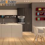 Customized Color and Movable Design Wooden Modular Kitchen Cabinets for Thailand