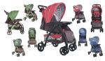 Deluxe Aluminum 3 in 1baby stroller
