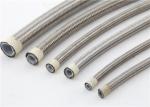 Steel AISI 304 Over Braid Smooth PTFE Hose for Oil / Coolant