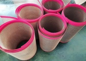 Wholesale PTFE  Coated Fiberglass Open Mesh Conveyor Belt , Metal Mesh Belt Heat Resistant from china suppliers