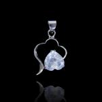 USA Angel Design Zirconia Hollow Light 925 Silver Pendants For Lady / Girls