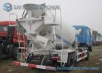 Dongfeng 153 Blue Cab 6 Wheeler 6 M3 Concrete Mixer Truck Cummins Engine