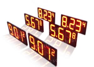 Wholesale Long Lifespan Red Digital Gas Station Price Signs Led 7 Segment Display from china suppliers