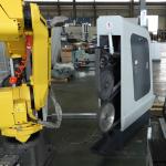 Robotic Cell Metal Deburring Machine For Belt Polishing Door Handle