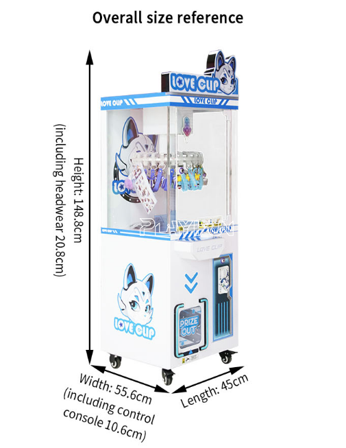 Playfun Coin-Operated Game Machine Starry Love Clip Machine Probability Controllable Prize Clip Snack Gift Vending Machine