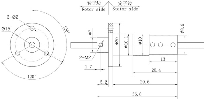 1 channel fiber optic slip ring/ rotary joint