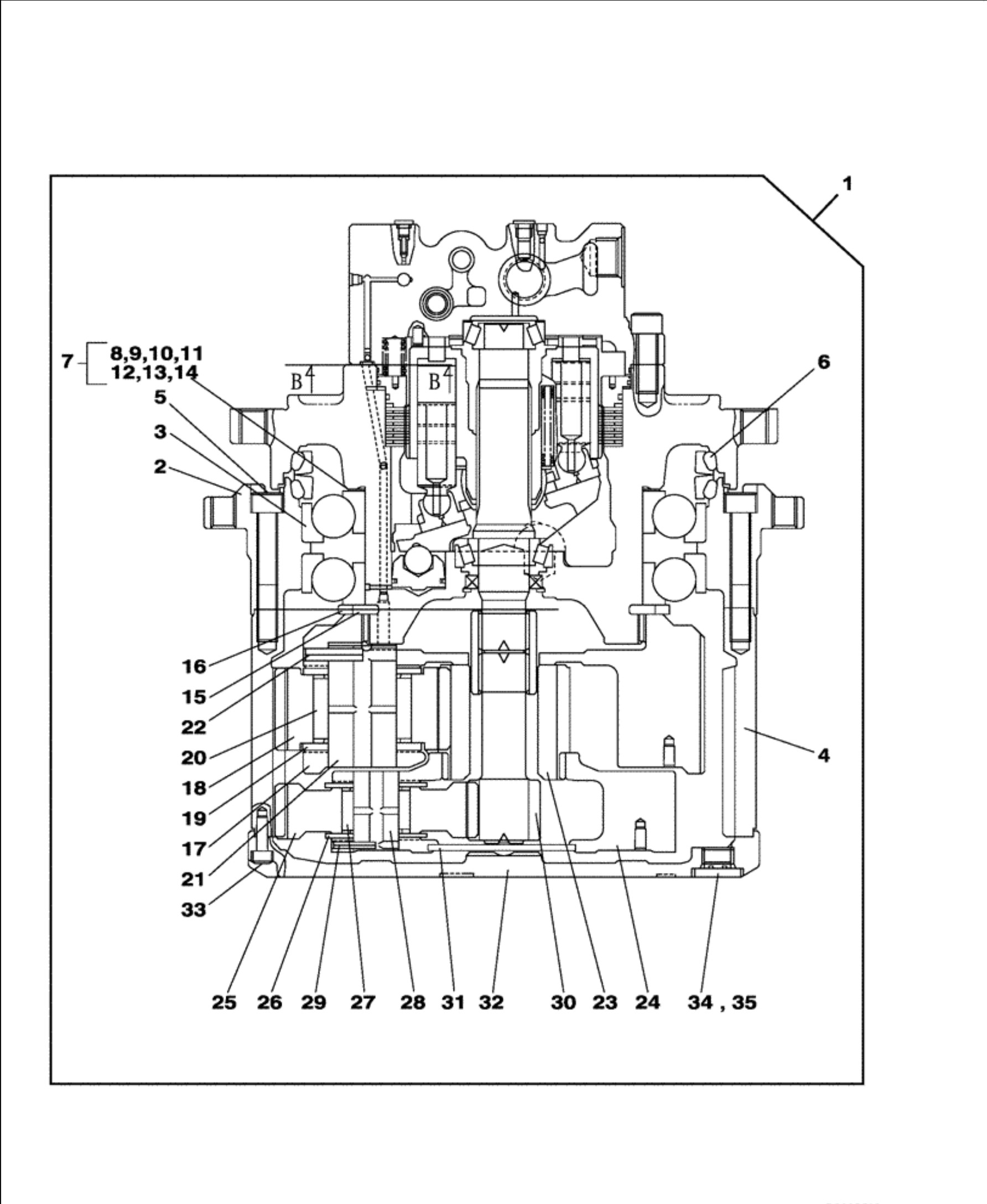 Hyundai R320-7 Excavator Travel Gearbox Sumitomo SH300A3