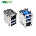 DGKYDRU231188AB2WDB1080 RJ45 Dual USB3.0 Ports No LED Modular Jack