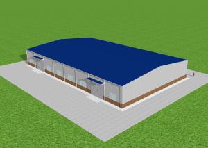 Wholesale Waterproof Steel Structure Workshop Fabricated Steel Portal Frame Warehouse GB from china suppliers