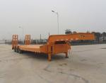 80 Tons Gooseneck Low Bed Semi Trailer For Construction High Performance
