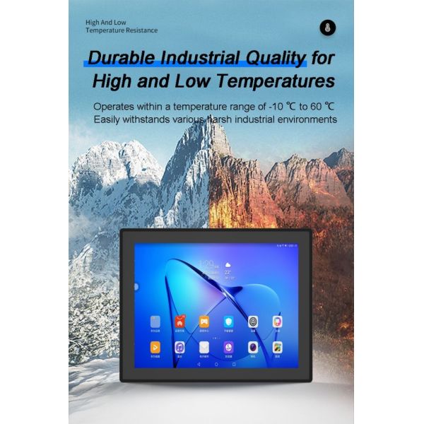 12.1 Inch Embedded Fanless Computer Waterproof Touch Screen IP65 Fully enclosed aluminum capacitive industrial all-in-one computer