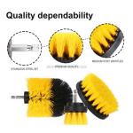 Stiffness Domestic Cleaning 15PC Drill Brush Accessories with Nylon Filament