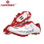 Lightweight Mountain Biking Sneakers Plastic Buckle Mesh Lining Material