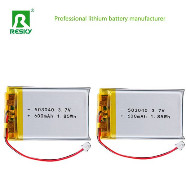 Lithium Polymer Battery Cell 503040 600mAh 3.7V 7.4V 2.22wh For Portable Beauty Device