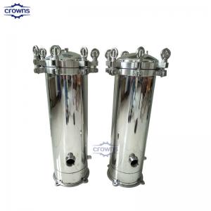 Wholesale SS 304 Cartridge Filter Housing for Water Treatment with 5 micron pp filter cartridge from china suppliers