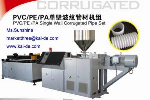 Wholesale Plastic Pipe Extruder for PE Single Wall Corrugated Pipe KAIDE factory from china suppliers