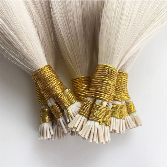 Real Remy Russian U Tip Human Hair Extensions Highlight I Tip ODM
