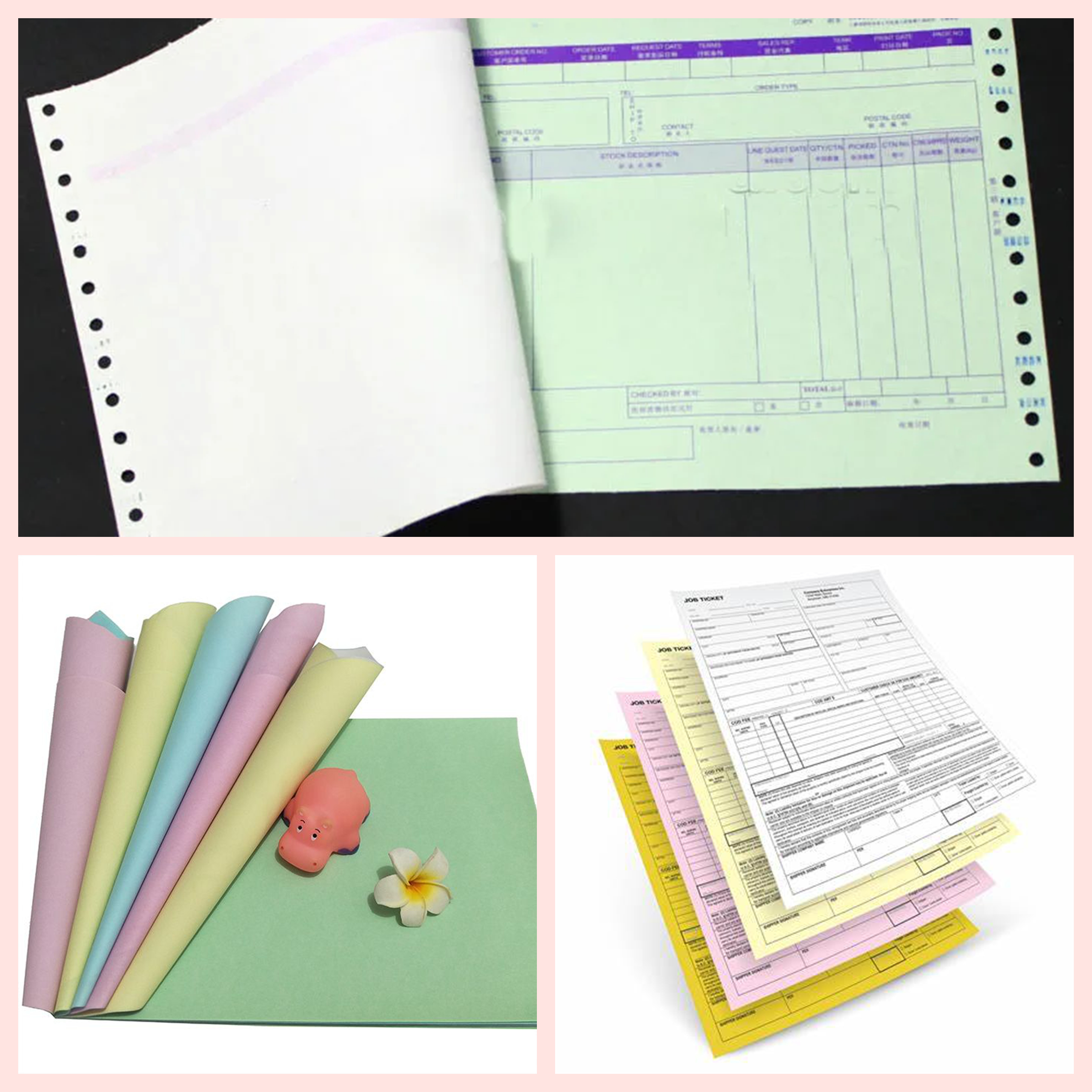 Superior 20 Lb Bond Ncr Carbonless Paper White & Multiple Colors 8 1/2 X 11, 8 1/2 X 14 Size