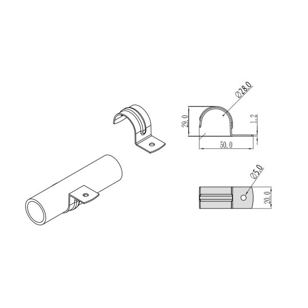 DY-15 DOUBLE SIDE PIPE FIXED