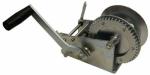 2500lbs Small Boat Hand Winch , Black Powder Finished Heavy Duty Manual Winch