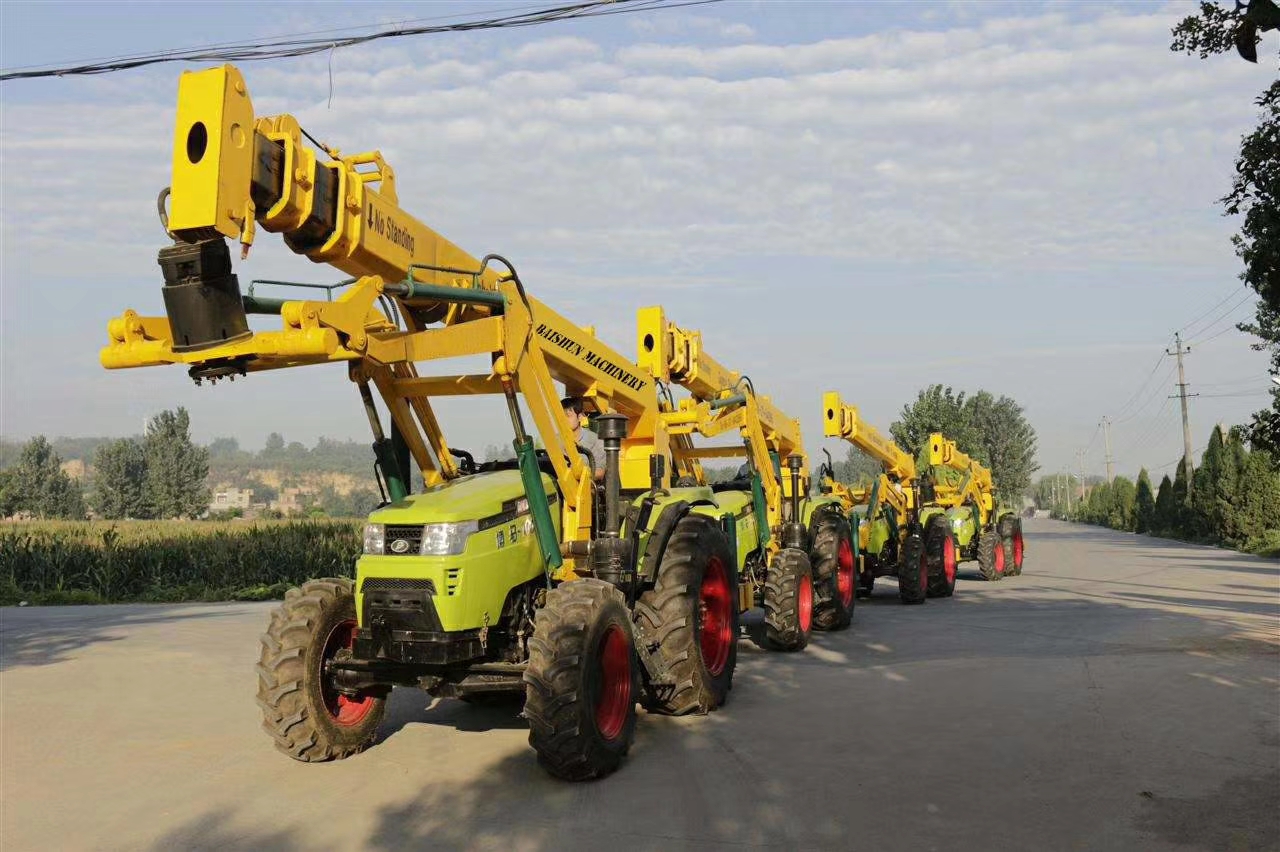 Labor Saving Earth Auger Drilling Machine for Power Pole Erection