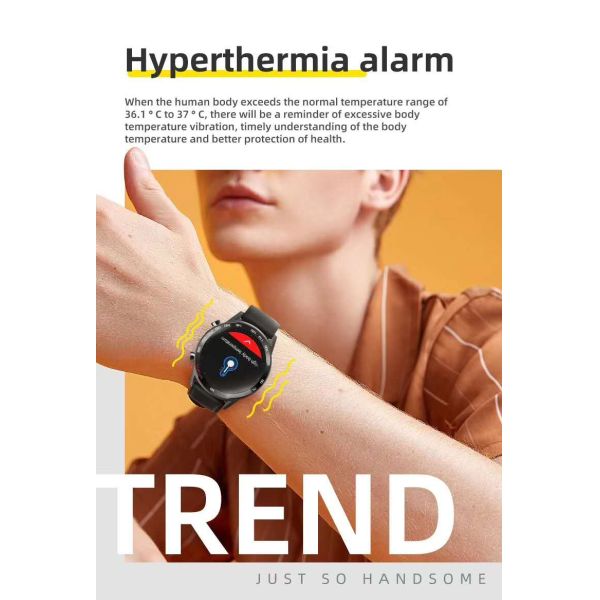 New High Quality T23 Huawei Style Full Screen Touch Smart Watch With Body Temperature