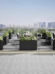 Durable Square Stainless Steel Flowerpot For Home Decor
