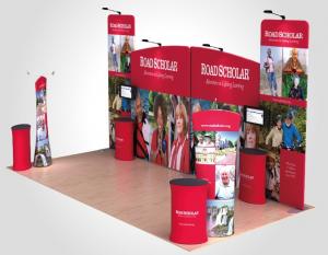 Wholesale Tension Fabric Displays Aluminum Curved Top Pop Up Banner Stands from china suppliers