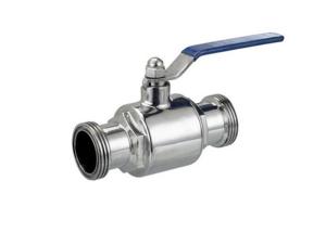 Wholesale Handle / Pneumatic Stainless Steel Sanitary Valves Two Piece Ball Valve Threaded Ends from china suppliers