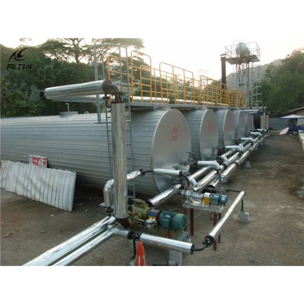 Cylinder Shape Heating Speed Fast Asphalt Heating Tank With Bitumen Thermometer And Manhole