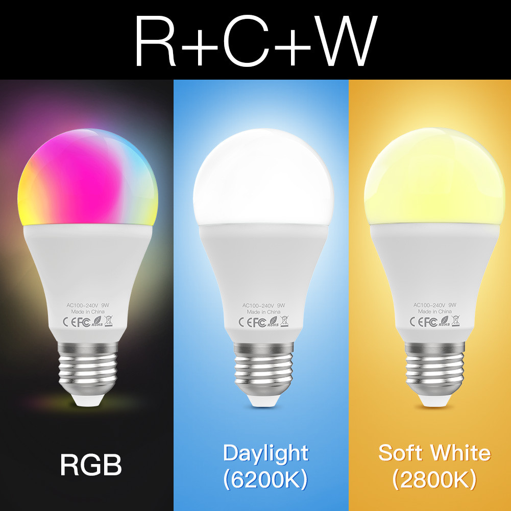 7W9W10W Color Changing Light Bulb E27 E26 110V220V