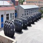 High Tensile Black Rubber Pneumatic Rubber Fender Yokohama 4.5*12.0m For Large