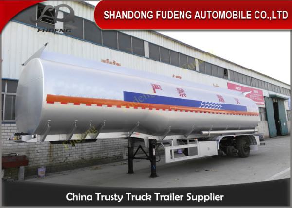 Cabon steel material Fuel Tank Semi Trailer 3 axles 6 cabins Mechanical