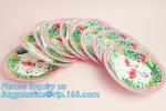6 Inch Custom Printed Happy Birthday Disposable Paper Plates,100% Biodegradable