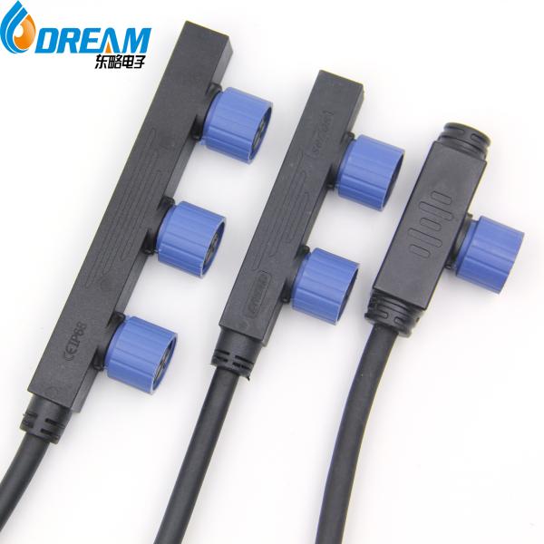 Waterproof Male And Female Connector IP68 M12 M15 400V 24A 2 PIN 3PIN 4PIN 5 PIN