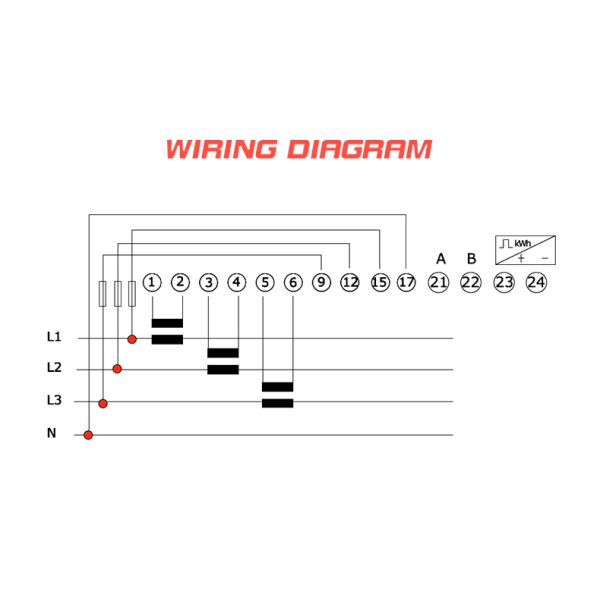 Digital Only Display Type 3-Phase Smart Energy KWh Meter 1.5 6 A 3*230/400V EM735-Mod