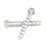 Hex Flange Drive Carbon Steel M12x100mm Concrete Screws for Heavy Duty
