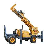200m Deep Trailer Mounted Water Well Drilling Rigs Hydraulic Dth For Hard Rock